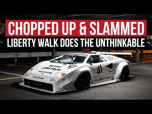 Sacrilegious Widebody Lamborghini Countach: Photographing With Liberty Walk In The Middle Of Tokyo class=
