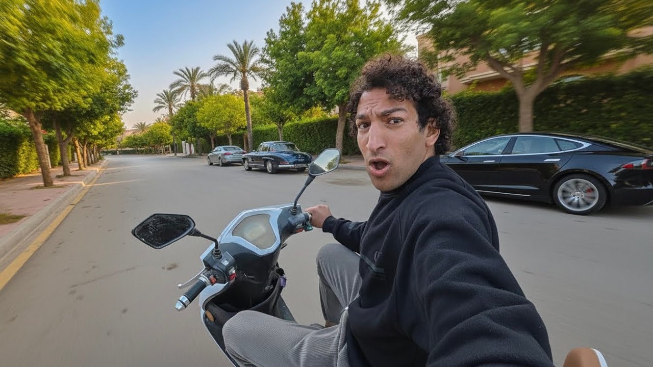 أول يوم ليا بسكوتر في شوارع القاهرة 🛵 و زعلان جداً على شوارع مصر 🌴