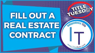 How to Fill Out a Real Estate Contract For Sale and Purchase [E-84]