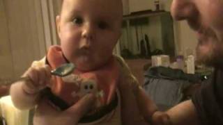 Aidan's first real food Part I