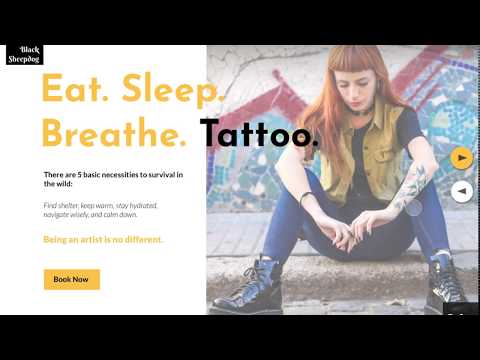 Black Sheepdog Tattoo Website Prototype