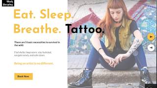 Black Sheepdog Tattoo Website Prototype screenshot 4