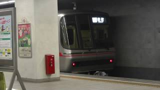 名鉄3300系3306F 普通栄町ゆき栄町駅到着