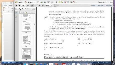 LPL Exercise 4.34 & 4.36 Language Proof and Logic