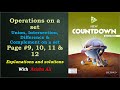 What are the Operations on a set || Oxford Countdown 2nd Edition || Class #7