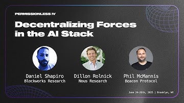Decentralizing Forces in the AI Stack | PMLS 2025 | Day 1 | DePin