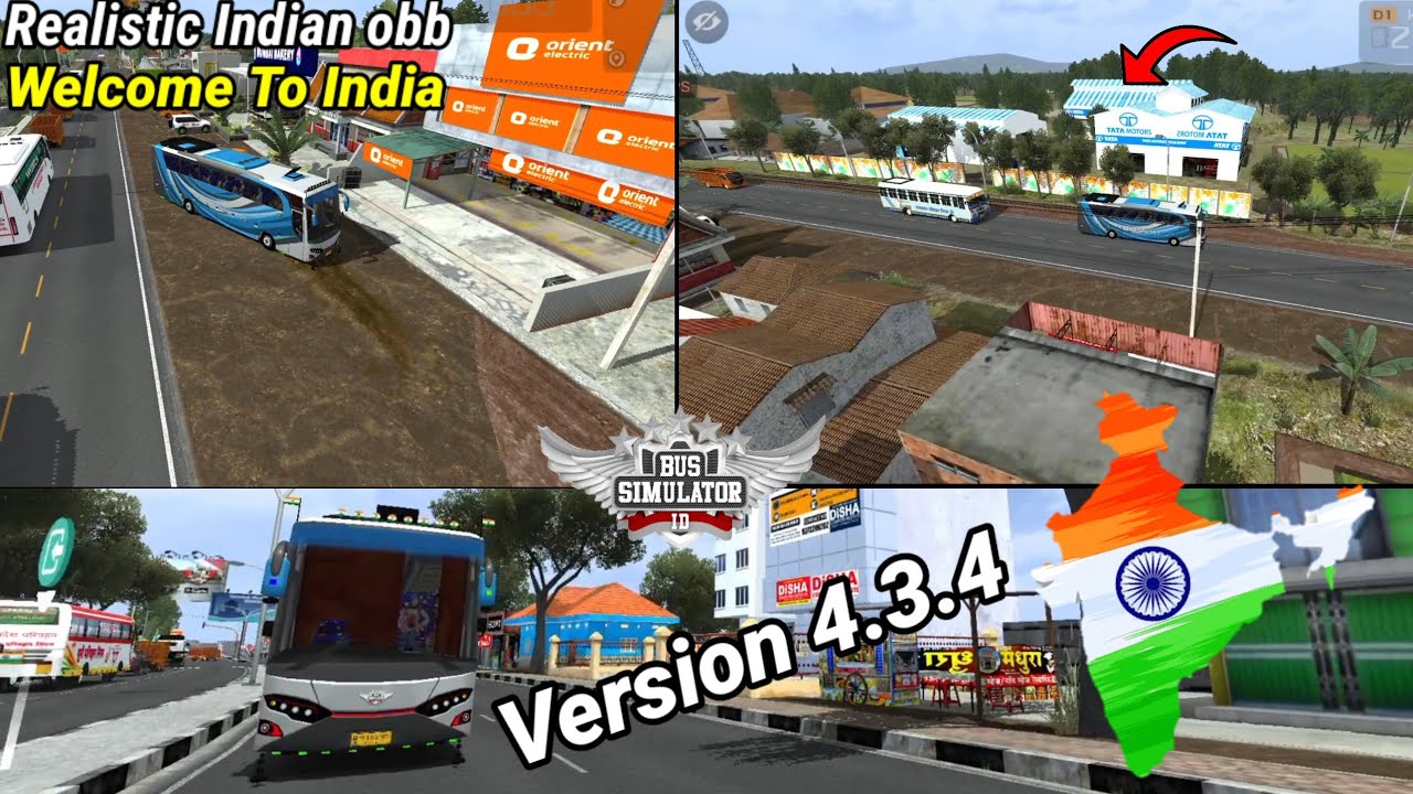 🇮🇳 Indian OBB for Bus Simulator Indonesia | Real Indian Roads, Traffic & Vehicles 