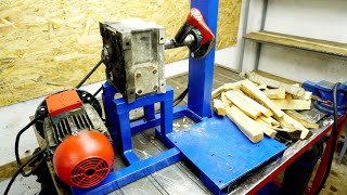 : Amazing Homemade Wood Log Splitter !