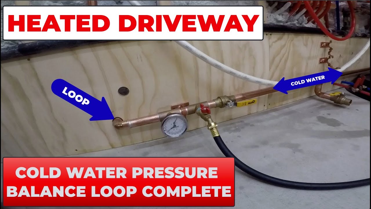Cold Water Pressure Balance Loop Around The Utility Room Complete
