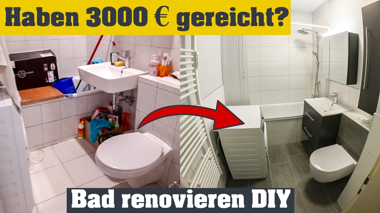 Badezimmer renovieren für 3000€ Bad Sanierung in der 2ten Wohnung