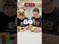 I raced Rubik's Cubes with a... DOG? 🐶 thumbnail