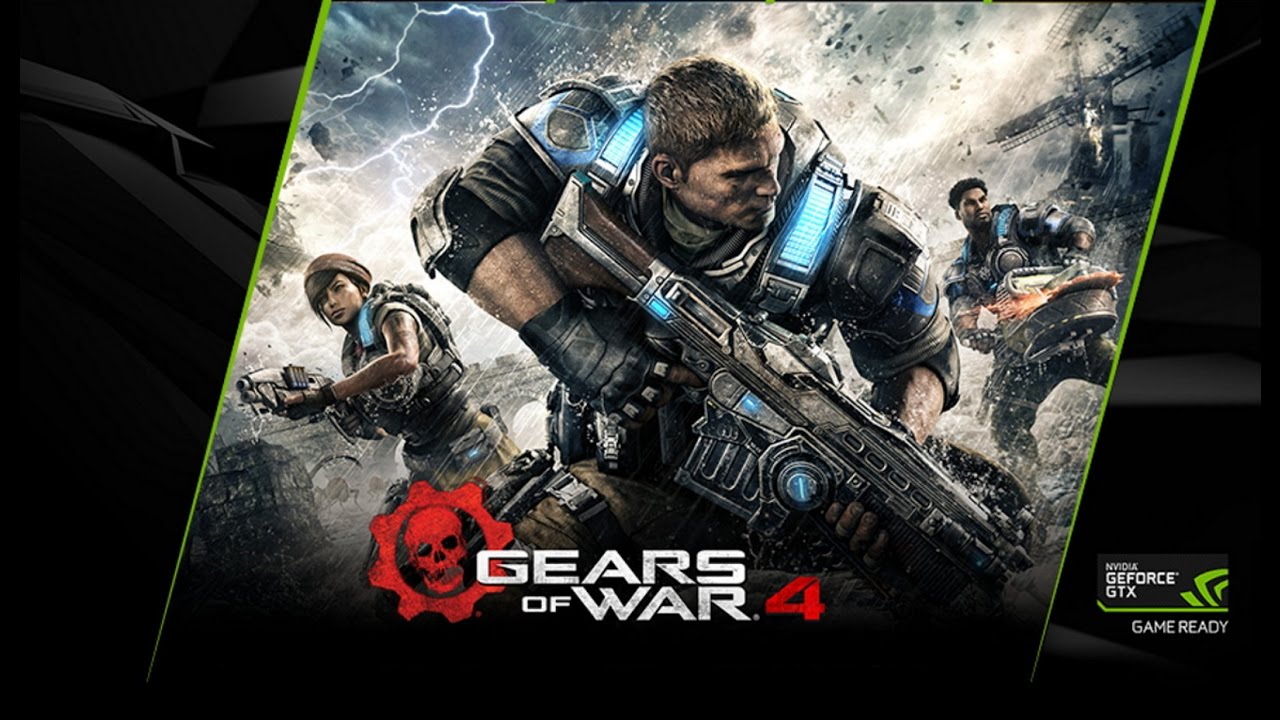 ببطاقة GTX 1080 شاهد لعبة Gears of war 4 علي COOP Local Split screen