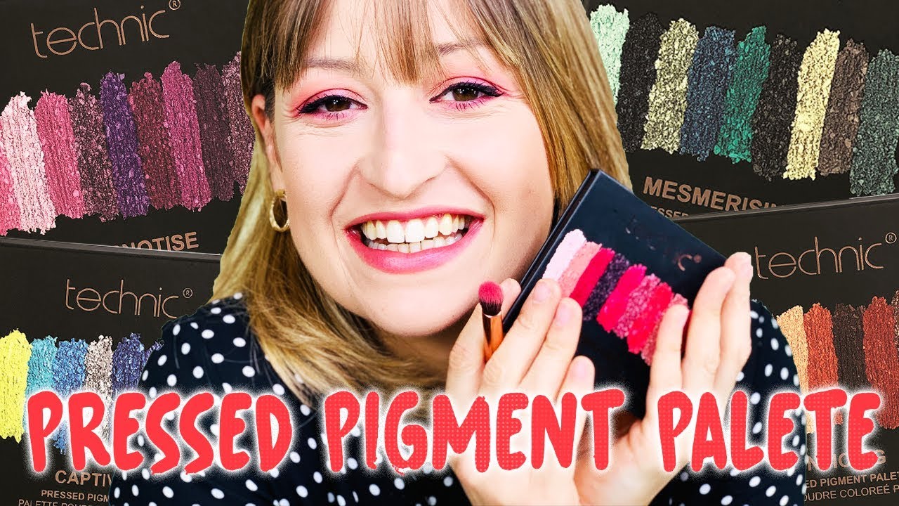 PALETAS PRESSED PIGMENTS-TECHNIC COSMETICS {ENTICING, MESMERISING, INTRIGUED, HYNOTISE, CAPTIVATED}