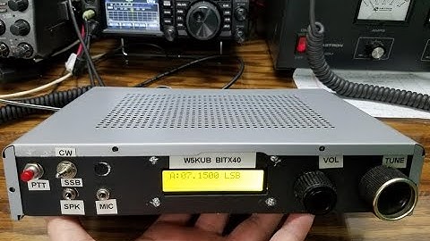 Demo of tuning the Radiuno   BITX40