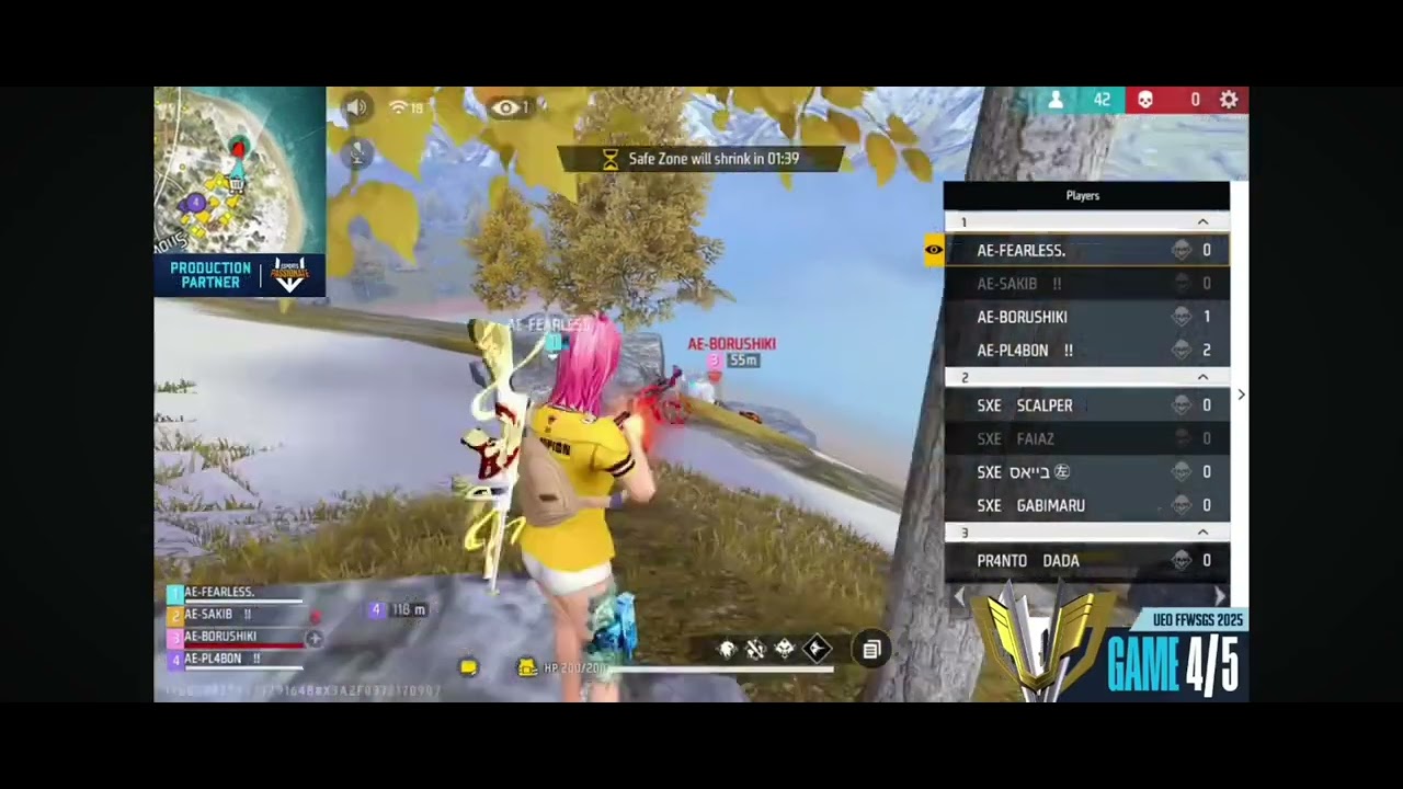 Ambush esports AE vs RedHawks RHK ইমোটের প্রতিশোধ ইমোট দিয়ে।  