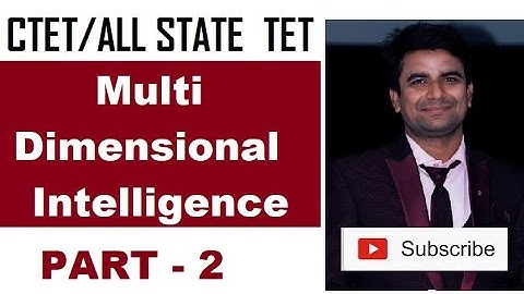 14. Multi Dimensional Intelligence Part - 2 CTET/UPTET CDP  by Your Online Partner Deepak Himanshu