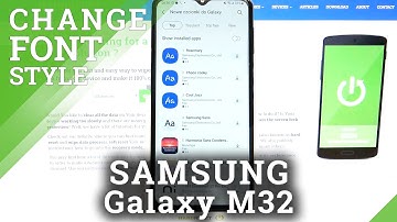 SAMSUNG Galaxy M32 - How to Install & Apply Rosemary Font