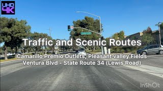 Camarillo Premio Outlets, Pleasant valley Fields, CSUCI ( Ventura Blvd - Lewis Road )