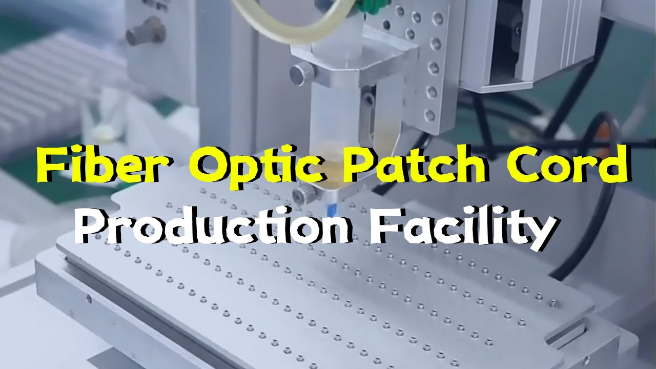 Fiber optic patch cord production workshop