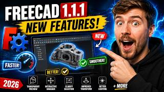 FreeCAD 1.1.1 Released! 🔥 Top 10 NEW Features You Need to Try (2026) FreeCAD 1.1.1 Released! 🔥 Top 10 NEW Features You Need to Try (2026)