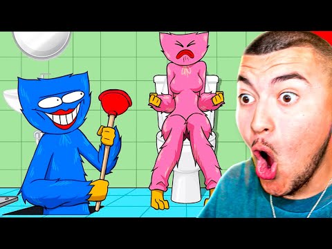 LES PLUS FUNS ANIMATIONS POPPY PLAYTIME ! Compilation Amour Huggy Wuggy et Kissy Missy !