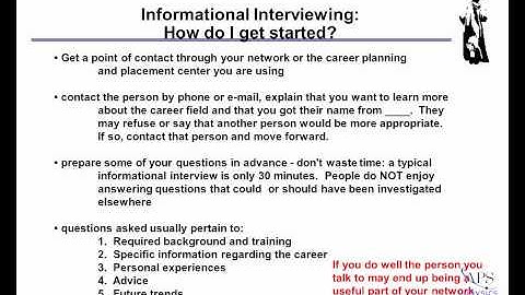 Informational Interviews
