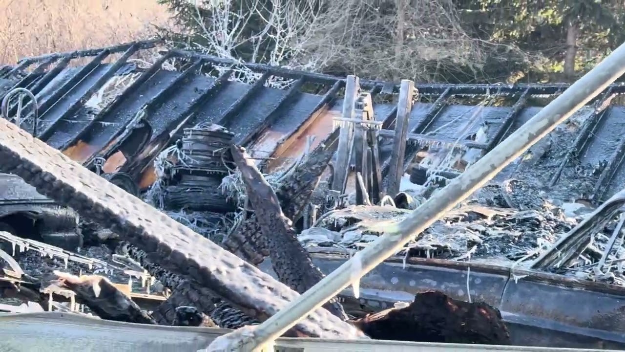 Raw video: 12 vintage Thunderbirds lost in fire