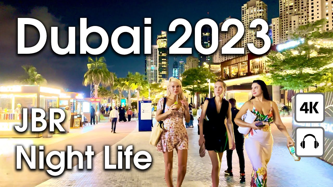 Dubai 🇦🇪 Amazing Night JBR [ 4K ] Walking Tour Compilation YouTube