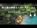 Natural Sonic「夏の森の朝食とスローボサノヴァ」- 気持ちに余裕が持てるBGM -