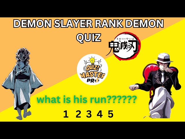Demon Slayer Knowledge Quizzes
