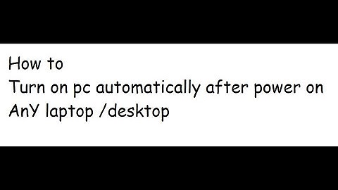 how to set pc to automatically turn on after power outage 2023 ( @ALLLAPTOPSOLUTION. )