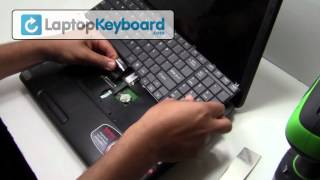 Toshiba Satellite C650 L650 Laptop Keyboard Installation Guide - Remove Install - Replacement