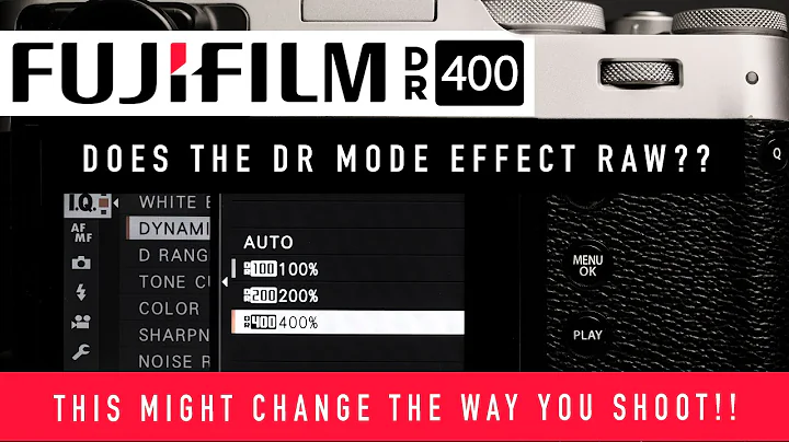 FUJIFILM Dynamic range DR400 in RAW??!!  This feature might change your photography!