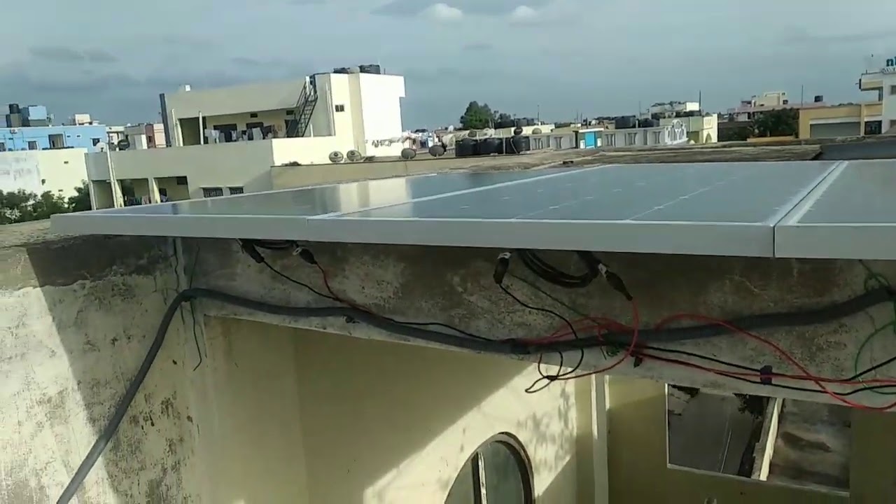 Loom solar panels setup 3 180watts