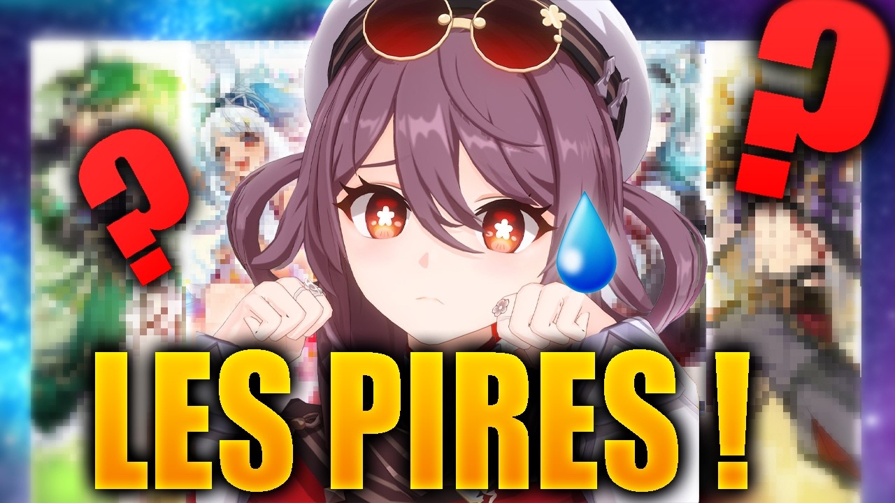 TOP 10 des PIRES PERSONNAGES de Genshin Impact !