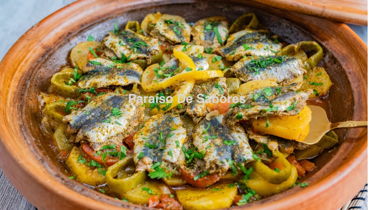 Tajín de sardinas.❤️ Tajine marocain. Paraíso De Sabores ❤️