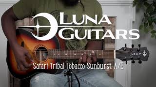 Safari Tribal Travel Guitar Left-Handed Acoustic-Electric Guitar