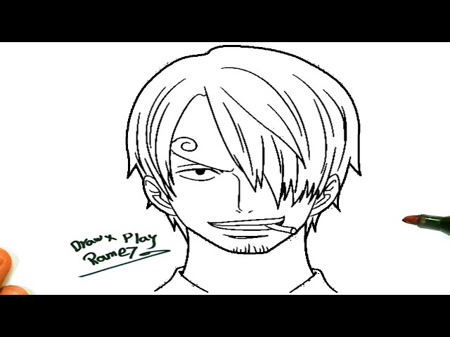 كيفية رسم سانجي من انمي ون بيس | how to draw sanji easy | how to draw one  piece - YouTube