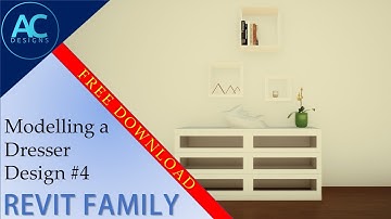 Modelling a Dresser Design #4 in Revit Family | Revit Tutorial | Tips and Tricks