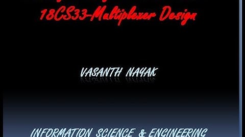 VTU ADE 18CS33 M3 L3 MULTIPLEXER DESIGN 1
