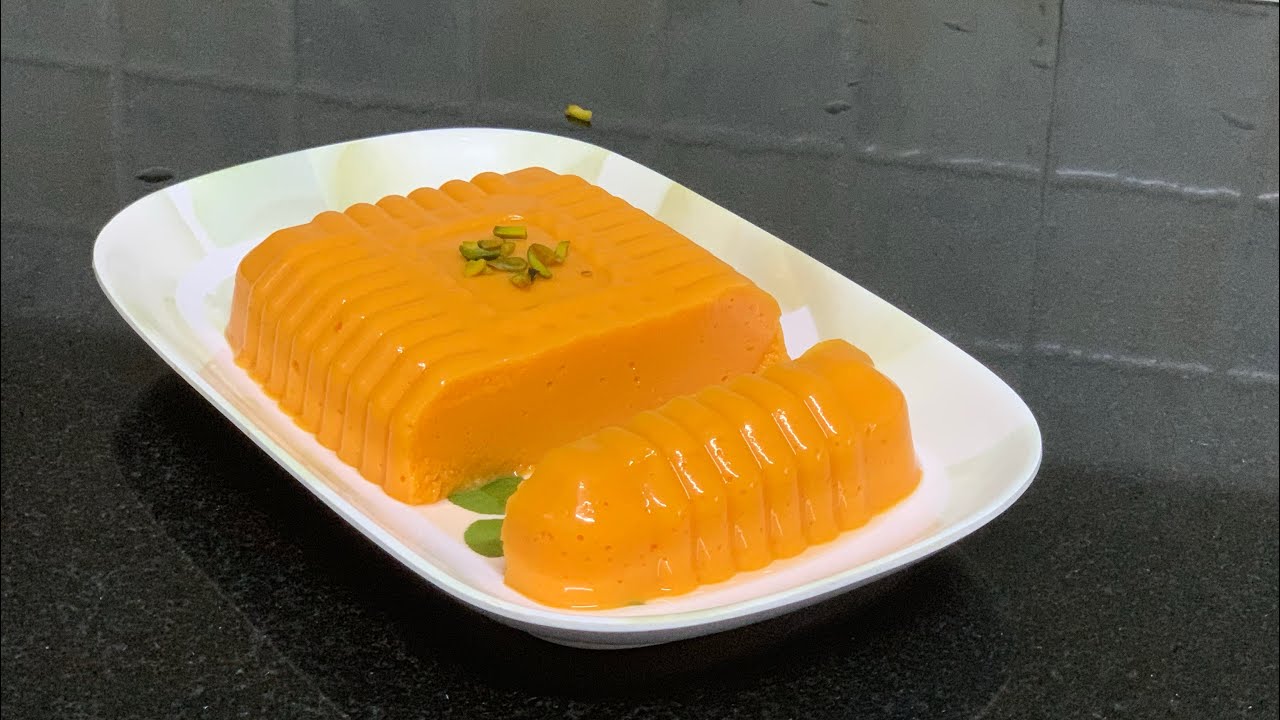 Papaya Pudding Simple and yummy papaya Desser Pappaya pudding in