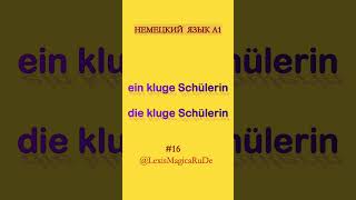 #16 умная школьница ПО-НЕМЕЦКИ eine kluge Schülerin, die kluge Schülerin  #немецкий