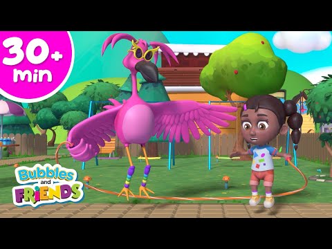 Fitness and Fun for kids! | Get moving with 30 minutes of Bubbles and Friends #compilation