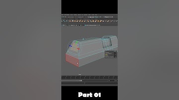 How to Model a Low poly Game ready Gun in Maya | Part 1  #autodesk #maya #lowpoly3d #3dmodeling