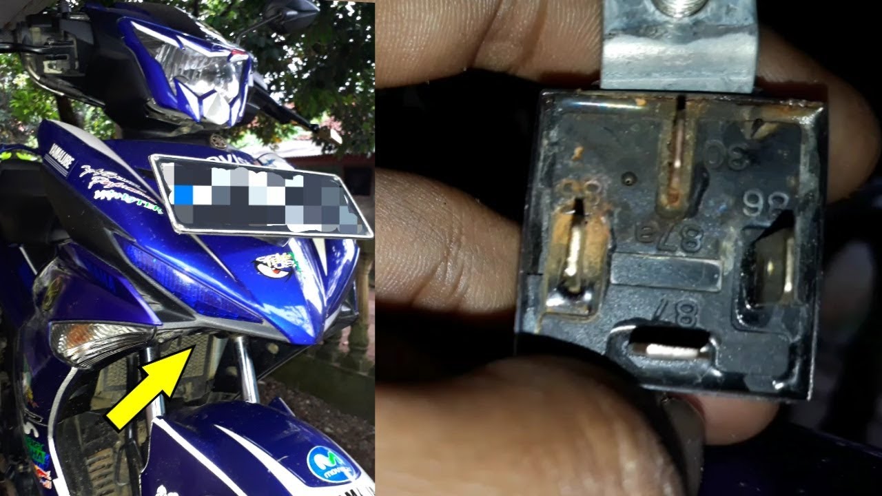 Problem penempatan relay klakson disembarang tempat pada motor MX KING
