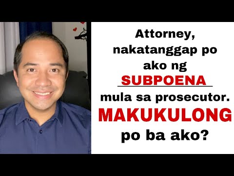 Video: Paano ka maghahatid ng subpoena ng deposition sa isang talaan ng negosyo?