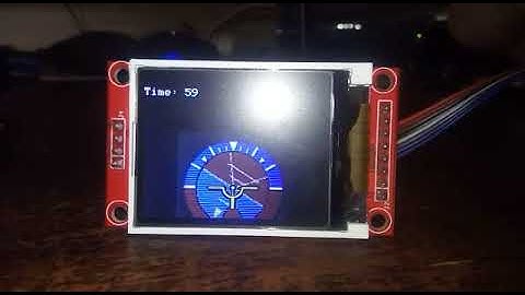 Artificial Horizon TFT Arduino