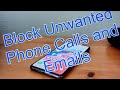 How to block unwanted phone calls and emails on your mobile phone