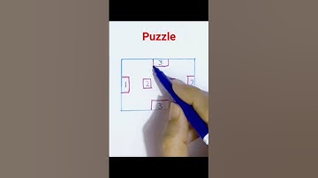 pen and paper puzzle without crossing the lines 🤩# puzzle #shorts #shortvideo #penandpaper
