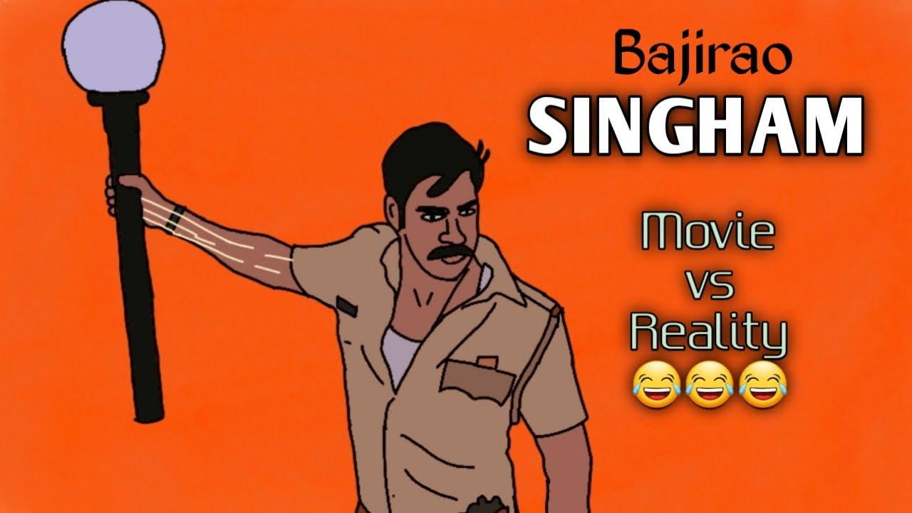 Singham Scene | Movie vs Reality | Ajay Devgan | 2D Animation | Animation Plus